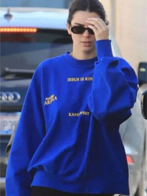 Kanye West Jesus Is King Blue Pullover Sweatshirt