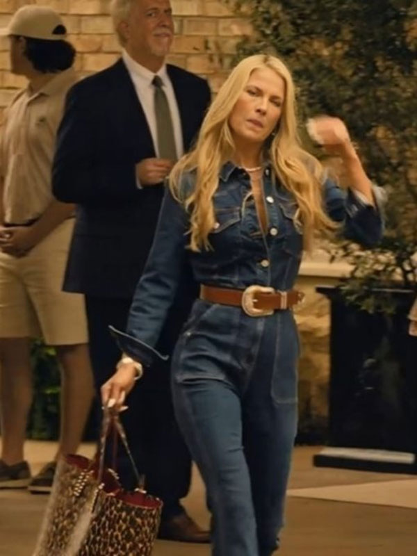 Landman Ali 2024 Larter Blue Denim Jumpsuit