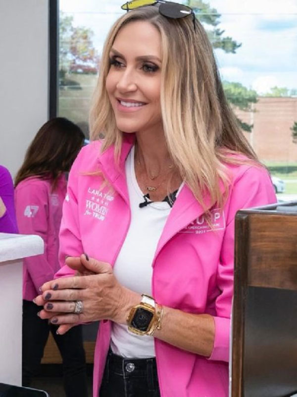 Lara Trump Pink Zipper Jacket