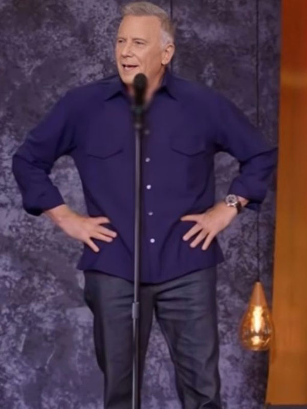 Life, Death and Rice Pudding Paul Reiser Blue Cotton Shirt
