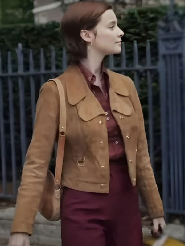 Lola Petticrew Say Nothing 2024 Brown Suede Jacket