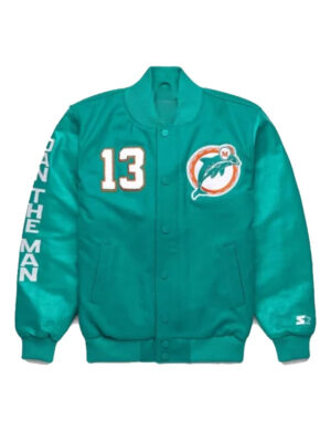 Miami Dolphins HOMAGE x Starter Dan Marino GOAT Varsity Jacket