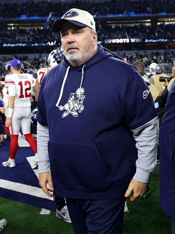 Mike McCarthy Dallas Cowboys Sideline Club Blue Pullover Hoodie