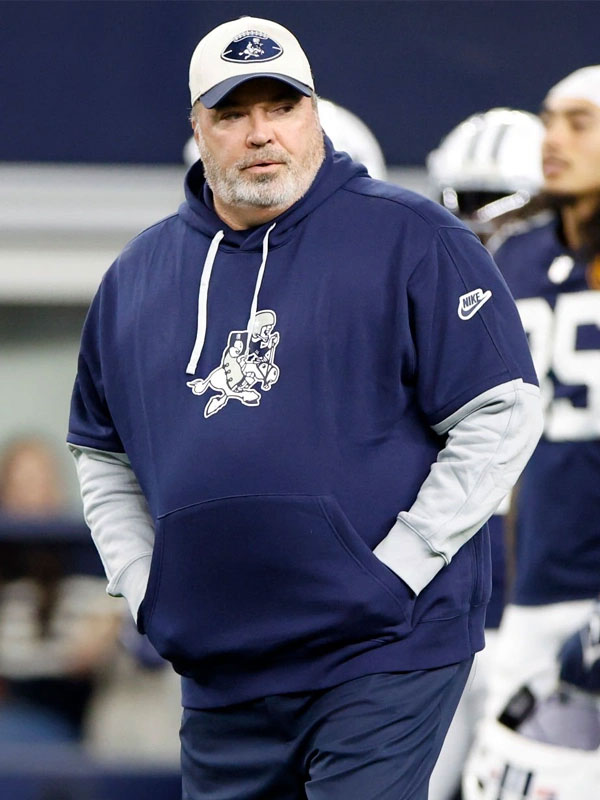 Mike McCarthy Dallas Cowboys Sideline Club Blue Pullover Hoodie