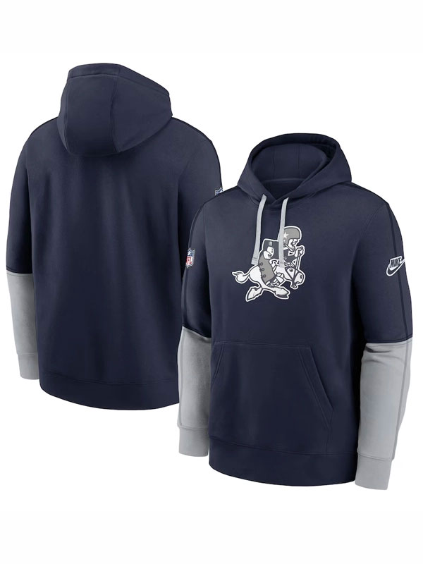 Mike McCarthy Dallas Cowboys Sideline Club Blue Pullover Hoodie