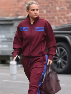Molly Mae Maroon Zipper Tracksuit