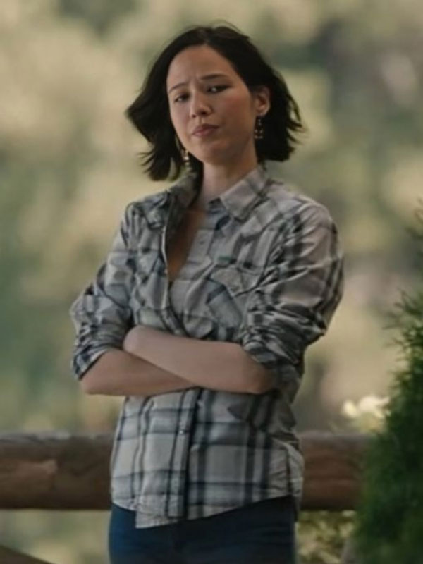 Monica Dutton Yellowstone Checkered Cotton Shirt