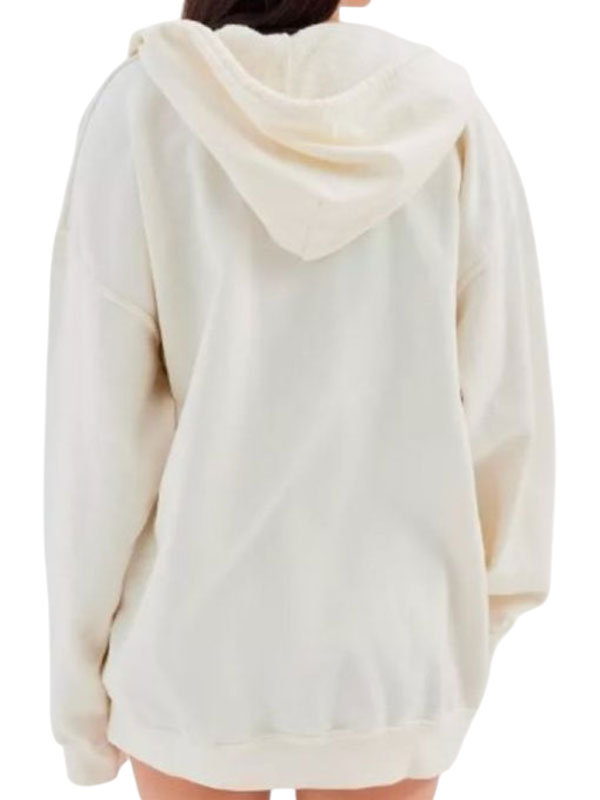 Murder In A Small Town Alisha Newton Tiger Printed White Hoodie