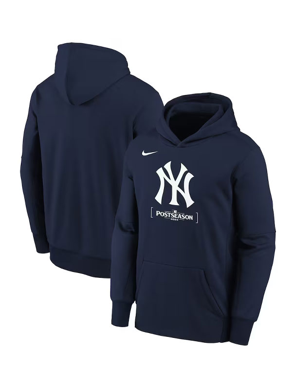 New York Yankees 2024 Postseason Blue Pullover Hoodie