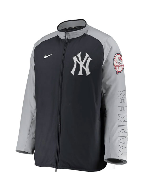 New York Yankees Dugout Black & Grey Jacket