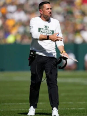 NFL Green Bay Packers Coach Matt LaFleur White Sweatshirt