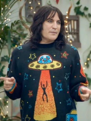 Noel Fielding Tony Albert Artist Black Pullover Sweater