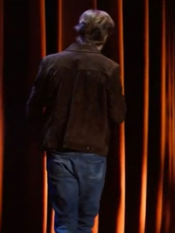 nthony Jeselnik Bones and All Brown Leather Jacket