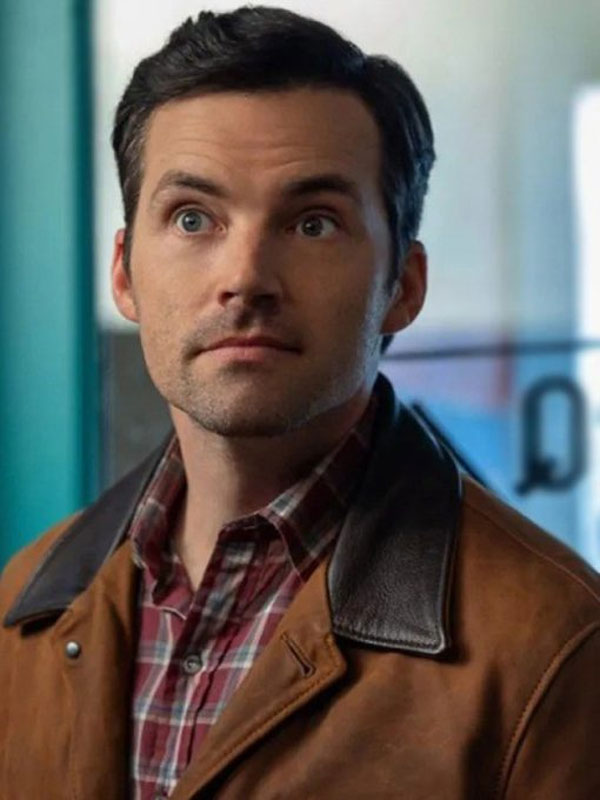 Our Little Secret 2024 Ian Harding Brown Cotton Jacket