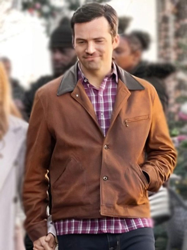 Our Little Secret 2024 Ian Harding Brown Cotton Jacket