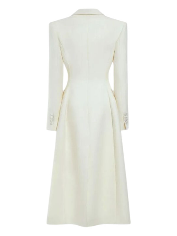 Our Little Secret 2024 Lindsay Lohan White Wool Coat