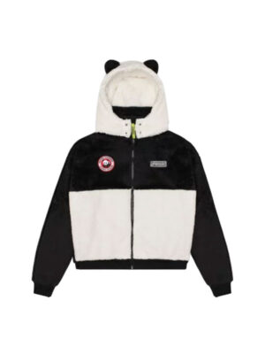 Panda Express Sherpa White Hooded Jacket