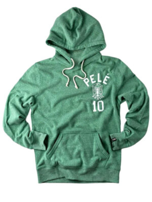 Pelé Brasil 10 Green Fleece Pullover Hoodie