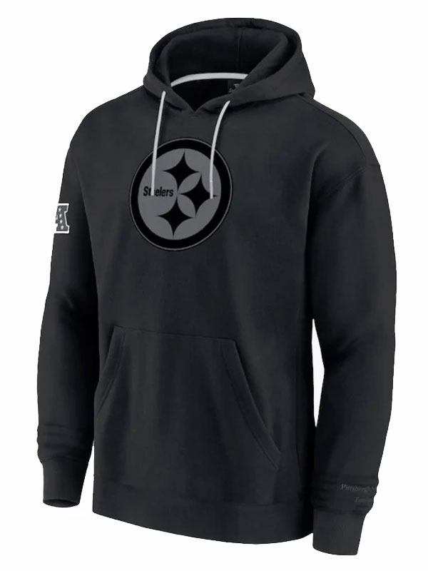 Pittsburgh Steelers Black Elements Pace Pullover Hoodie