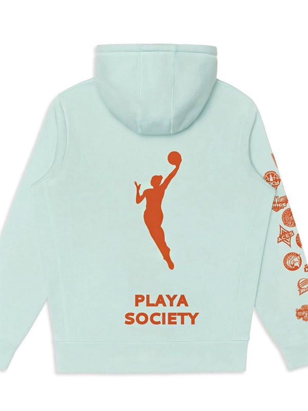 Playa Society WNBA Collegiate Oversized Fleece Hoodie