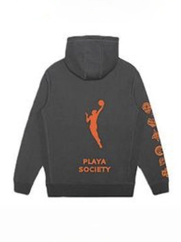 Playa Society WNBA Collegiate Oversized Fleece Hoodie