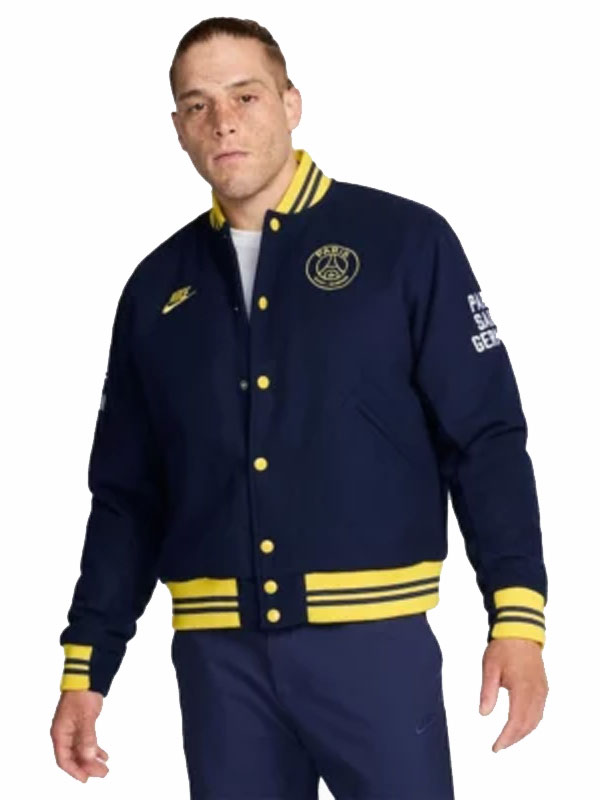 PSG Nike Cycling Redefined Wool Varsity Jacket