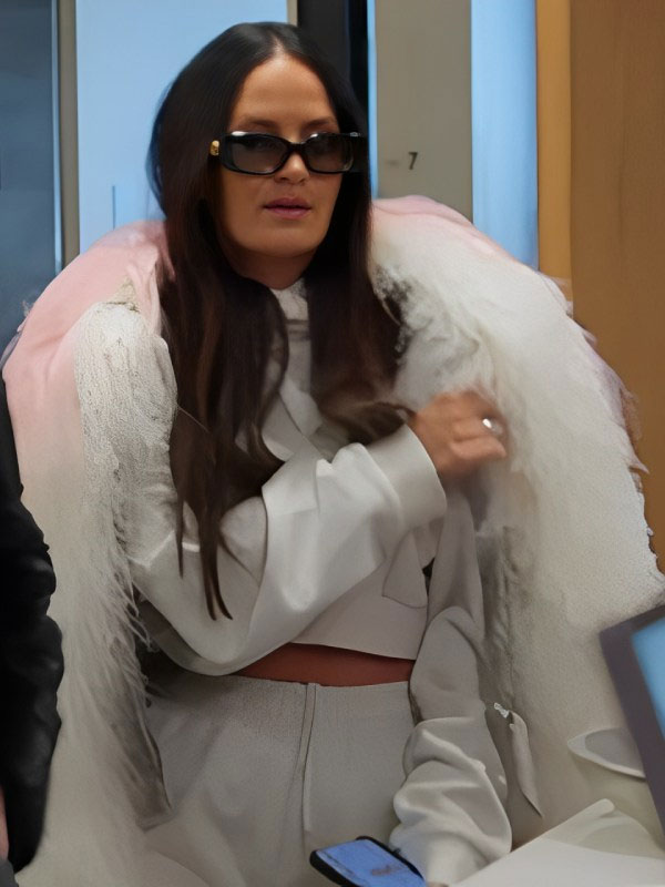 eal Housewives S05 Lisa Barlow Pink Fur Quality Jacket