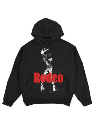 RODEO Travis Scott Black Fleece Hoodie