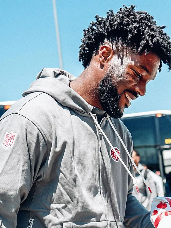 San Francisco 49ers Grey Fleece Zip-Up Hoodie