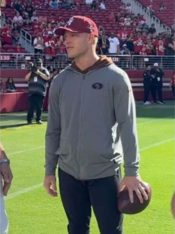 San Francisco 49ers Grey Sideline Fleece Hoodie
