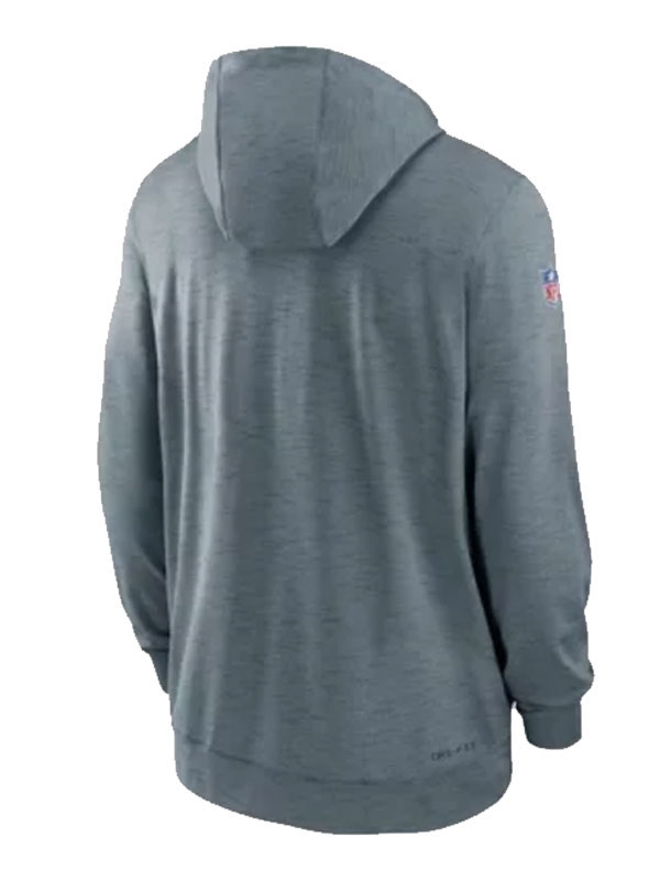 San Francisco 49ers Grey Sideline Fleece Hoodie