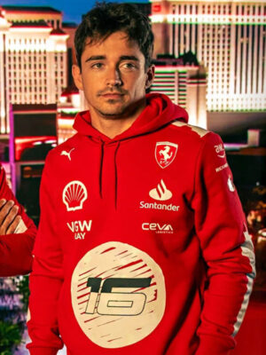 Scuderia Ferrari F1 Las Vegas GP Red Hoodie