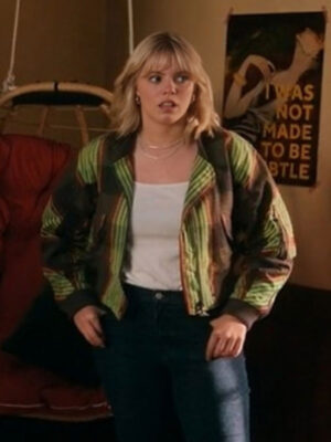 Sex Lives of College Girls Leighton Murray Green Plaid Jacket