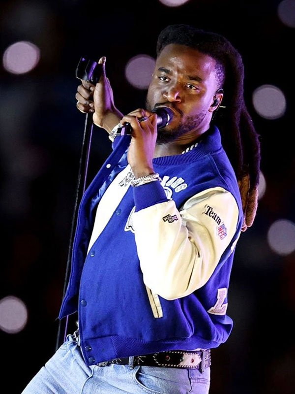 Shaboozey Detroit Lions Letterman Wool Varsity Jacket