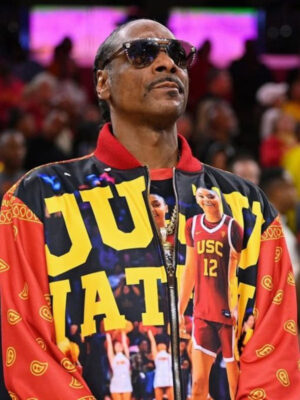 Snoop Dogg Juju Watkins Orange Fleece Jacket