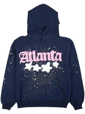Sp5der Atlanta Navy Blue Pullover Hoodie