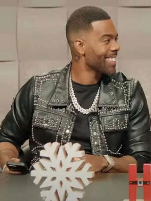 Style Me for Christmas Mario Studded Black Jacket