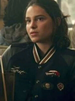 Superman And Lois S03 Inde Navarrette Black Wool Varsity Jacket