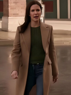 Superman And Lois S04 Elizabeth Tulloch Tan Beige Wool Coat