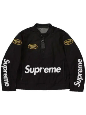 Supreme Vanson Leathers Cordura Black Jacket