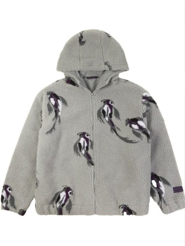 Taylor Swift Koi Fish Grey Zipper Hoodie