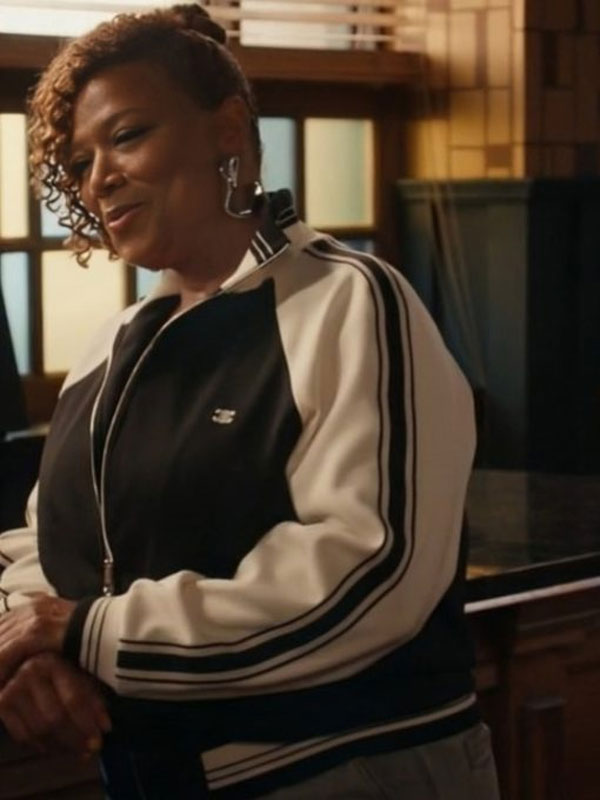 The Equalizer 2024 Queen Latifah Black Zipper Track Jacket