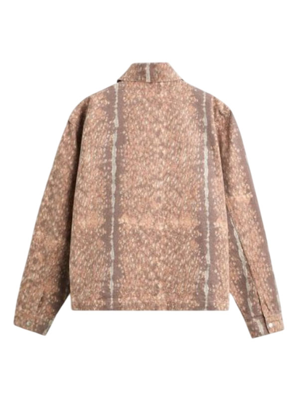 The Equalizer S05 Craig Printed Brown Cotton Overshirt