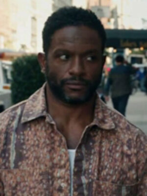 The Equalizer S05 Craig Printed Brown Cotton Overshirt