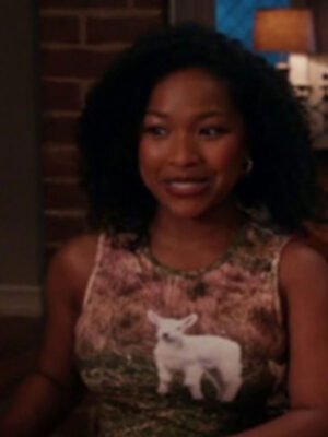 The Equalizer S05 Laya DeLeon Hayes Lamb Printed Cotton Tank