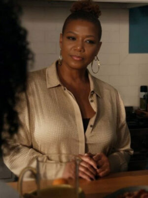 The Equalizer S05 Queen Latifah Studded Beige Shirt