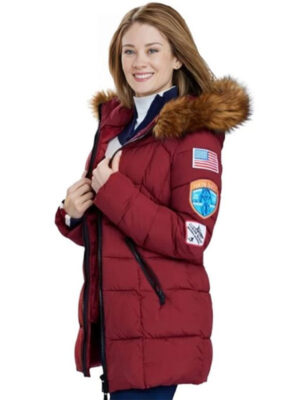 The Finnish Line 2024 Kim Matula Red Hooded Parka Jacket