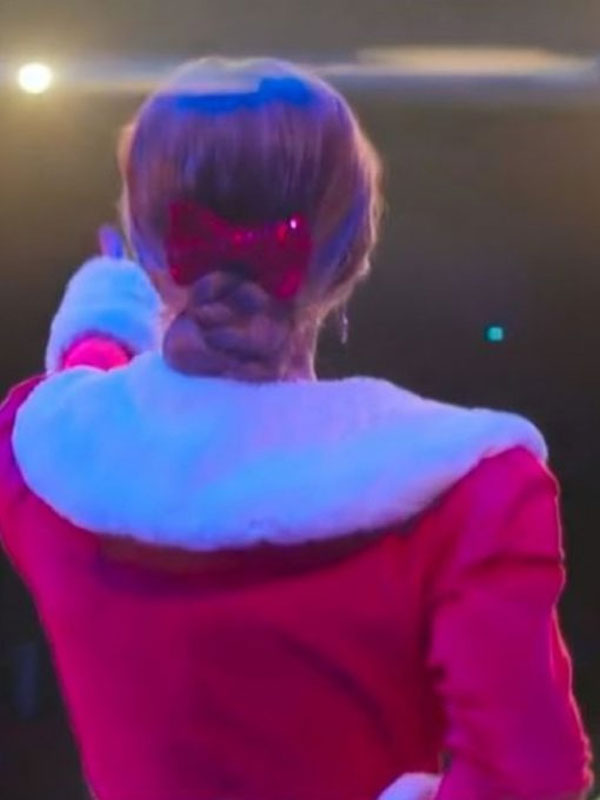 The Merry Gentlemen 2024 Britt Robertson Christmas Red Coat