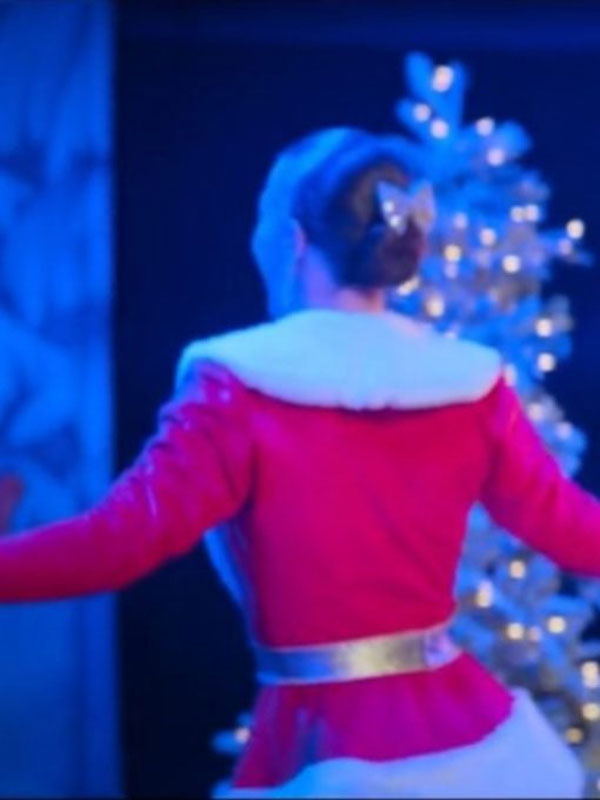 The Merry Gentlemen 2024 Britt Robertson Christmas Red Coat