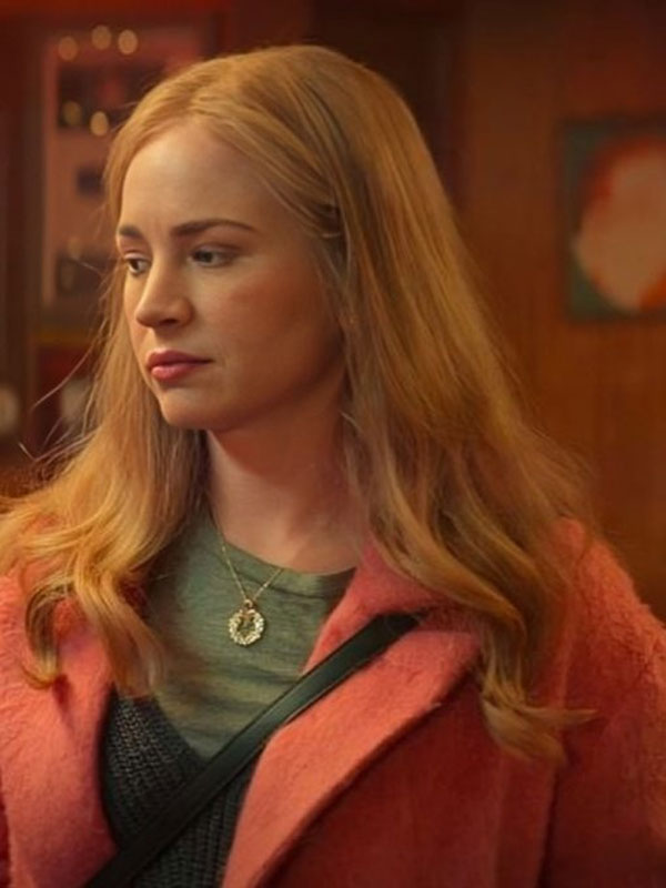 The Merry Gentlemen 2024 Britt Robertson Pink Quality Coat